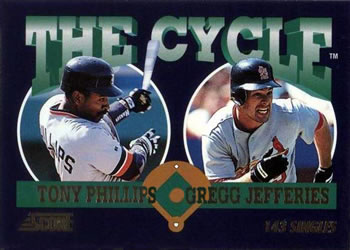 1994 Score - The Cycle #TC5 Tony Phillips / Gregg Jefferies Front